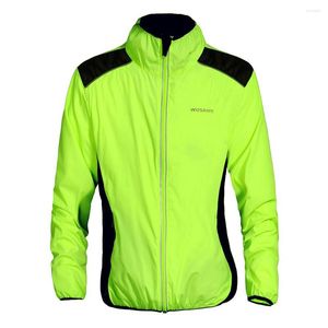 Jackets de corrida Justiça de ciclismo andando na jaqueta respirável ciclo de bicicleta de manga comprida Casaco de vento