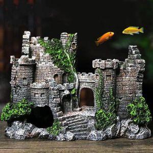 Decorations Fish tank decoration resin fish tank ancient decoration aquarium cave architectural decoration landscaping ornaments