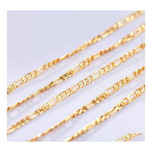 Catene 10 Pz Oro 2 Mm Dimensione Collana Figaro 1630 Pollici Moda Donna Gioielli Semplice Catena Maglione Prezzo di Fabbrica Può Essere Consegna di Goccia Dhptn