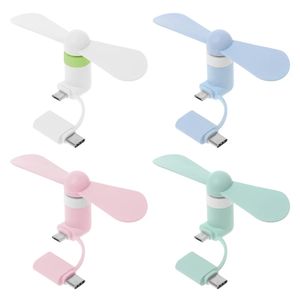 2in1 Type C Micro USB Mini Ventilateur Radiateur Pour Samsung Xiaomi Huawei HTC Téléphone Mini Portable Téléphone Portable Petit Ventilateur