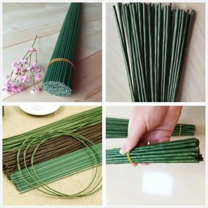 Decorative Flowers 2/3/4/5mm 40/60cm Stockings Flower Material Floral Iron Wires For DIY Nylon Mesh Stocking Making Materials