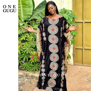 Ethnic Clothing Black Rihce Bazin Dresses African Nigerian Original Brocade Embroiderey Basin Mali Women Robe Wedding Party 230510