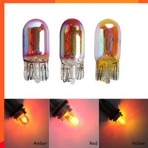 Yeni 2x W5W 194 T10 12V5W Diadem Krom Kırmızı Sarı Amber Dönüş Sinyal Araç Freni Işık Halojen Lamba Ampul Plaka Lambası Kubbesi Işık