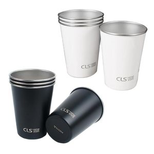 Mugs 4 Pcs 350ml Portable Outdoor Camping Tea Milk Coffee Cups Hiking Picnic Barbecue Beer Stainless Steel Mug 425C