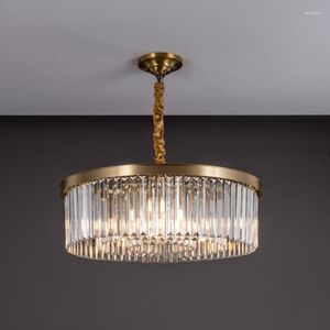 Candeliers jmzm moderno lustre de cristal cobre nobre criativo redondo lâmpada de luxo atmosfera de luxo para sala de estar para jantar quarto luz