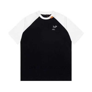 Summer Mens T-Shirts Arcterys Tişörtleri Sweaters Yüksek kaliteli kuş markası kısa kollu çift yarnlı saf pamuk kumaş 2023 Erkekler için kıdemli 6 2ue6