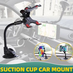 Sug Cup Phone Car Mount Clip Lazy 360 graders instrumentpanel Windshield Mobile Stand Universal Portable Guiter Holder