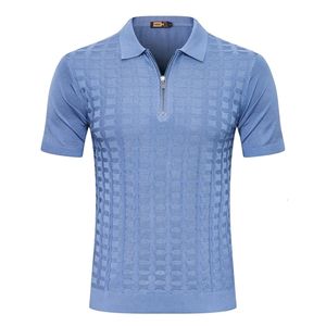 Polo da uomo BILLIONAIRE OECHSLI Camicia in seta pelle di serpente uomo estate manica corta sottile business Moda alta qualità taglia grande M-5XL 230510