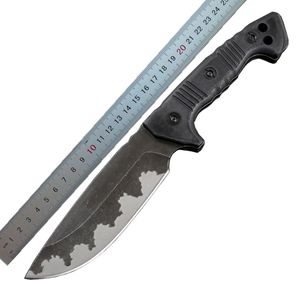 1st m33 stark överlevnad rak kniv z-kläder sten tvätt dropppunkt blad full tang svart g10 handtag utomhus fasta blad taktiska knivar med kydex