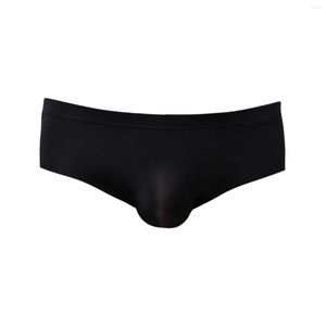 Underpants Summer Men Underwear Ultra-Thin Ice Silk Briefs Transparent Sexy Low Rise Youth Soft Comfortable Solid Color Brief