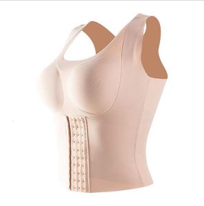 Reggiseno riduttore cintura correttore postura biancheria intima senza soluzione di continuità pancia dimagrante guaina incrociata sul retro canotte body fitness gilet 230509