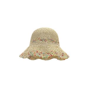 O verão escavado chapéus largos na borda de estilo pastoral colorido de estilo colorido