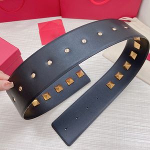 VALENTlNO GRANDE cintura in pelle 7CM designer per uomo donna cintura 5A replica ufficiale lunghezza personalizzata T0P pelle di vitello retrò taglia europea regalo per fidanzata stile classico 001