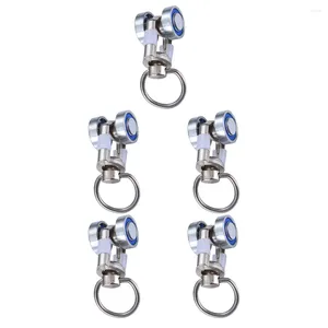 Hangers 5 Pcs Curtain Accessories Heavy Duty Ceiling Hooks Track Roller Glider Plastic Metal System