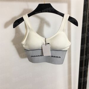 Letter Webbing Sling Vest Sports Bra Underwear Women Sexy Tank Tops