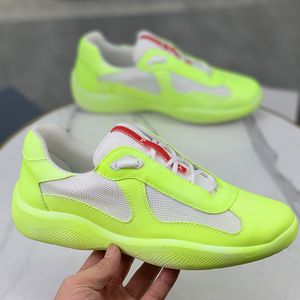 Summer hot selling Americas Cup Soft Rubber and Bike Fabric Sneakers Latest runway style breathable fabric anti slip and wear-resistant sole Mens Sports Shoes