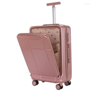 Malas de viagem de 20''24 polegadas mala de viagem com rodas carrinho de mão bolsa de bagagem com cabine para laptop conjunto criativo rolante