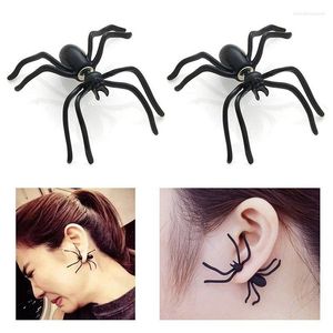 Studörhängen Halloween Spider Ear Costumes For Woman Creepy Party Decoration Earring smycken