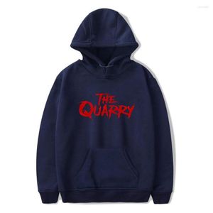 Felpe con cappuccio da uomo Uomo Donna Felpa con cappuccio Videogioco The Quarry Felpa con cappuccio Autunno Inverno Harajuku Abbigliamento streetwear