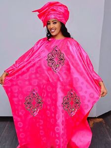 Abbigliamento etnico Abiti lunghi Bazin Riche di grandi dimensioni per donne africane Abiti da sera Dashiki Abiti da sera di alta qualità Nigeria Party Dress 230510