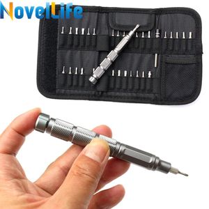 Schroevendraaier 31 in 1 Precision Screwdriver Set 31pcs S2 Magnetic Screw Driver Bit Portable Bag Kit for Xbox iPhone Cell Phone PC Repair Tool