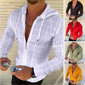 Camisas casuais masculinas Primavera/verão Longo/curto Moda havaiana cor sólida cor sólida Cardigan de linho de algodão de alta qualidade Cardigan s ~ 5xl y23