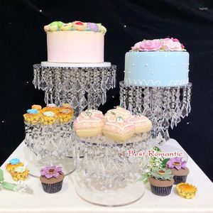 Festive Supplies Acrylic Cake Stand Wedding Dessert Table Decoration Tray Crystal Display