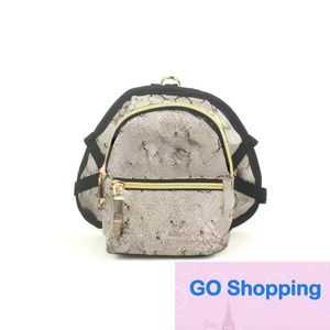 Retro Pet Bag Dog Apparel Letra completa Pets Impresso Backpack Viagem ao ar livre Corgi Teddy Dogs Supplies All-Match