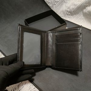 Luxus-Brieftasche für Herren, Designer-Kartenhalter, Damen-Geldbörse, Umhängetasche aus Leder, Aktentasche, dünne Mappe, mit Box c302a