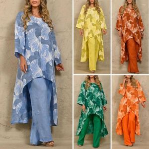 Kamuflabowe lampartowe lamparty listy lamparty kwiatowe spodnie bluzki kwiatowe dla kobiet 2023 Liss Split Solid Solid Maxi