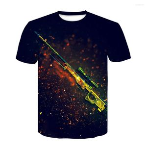 Herr t-skjortor högkvalitativ design tshirt cs gamers csgo 3d print t-shirt mode anime kort ärm cool cool cosplay cosplay