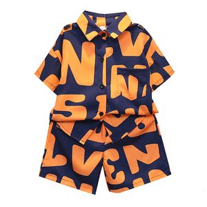 Setssuits Boys Summer Clothers Letter Pattern for Tshirt Short Kids Toddler Children 230510