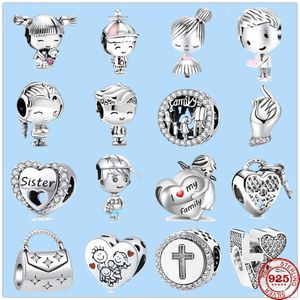 925 sterling silver charms for pandora jewelry beads Girl Boy Teenager Charm Bead Pendant