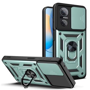 Phone Cases For Huawei Honor 70 X9 X8 X7 NOVA Y90 Y70 Y60 With 360° Rotating Kickstand Ring Car Mount Double-layer Slide Camera Protection Cover