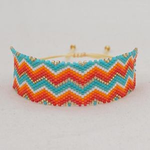 リンクブレスレットYastyt Miyuki Seed Bead Bracelet Boho Summer Beach for Women Gift Pulsera手作りBileklik Jewelryデザイン