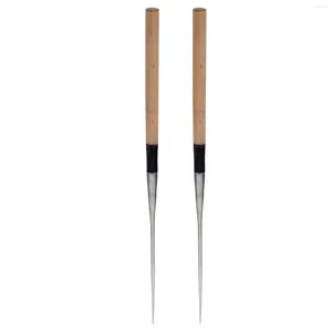 Dinnerware Sets 2 Pcs Chopsticks Stainless Korean Chopstick Metal Chop Sticks Sashimi Convenient Chinese