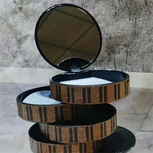 Caixas de jóias de couro de grife feminino Caixas de jóias de jóias de joalheria de joias retrô RATCLIP EARCLIP DE LUXO FOLA DE CARRO DE CARRO DE CARRA