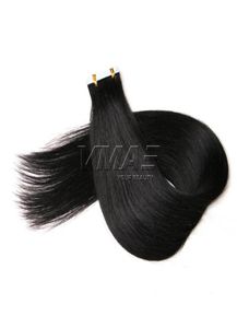 VTape en extensiones de cabello humano 25gpiece 40piecespack Original Natural Raw Virgin Brazilian Skin Wefts Tape Hair Natural black6082360