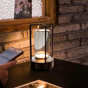 Luci notturne Lampada da comodino Utili accessori da bar per scrivania da campeggio senza fili senza fili antiabbaglianti