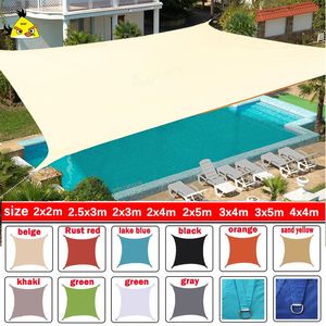 Shade 420D waterproof awning sail for outdoor garden beach camping patio swimming pool tent sunshade. 230510