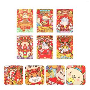 Confezione regalo 60 pezzi Portafoglio Bambini Rat Anno Buste rosse Hong Bao Pacchetti di denaro fortunato 2023 Regali per bambini