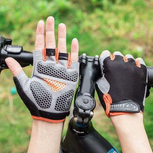 Sports Gloves Men Cycling Bicycle Gloves Half Finger Gym Gloves Women Mitten Breathable Anti-slip MTB Bike Glove Fitness Sport Training Gloves P230511