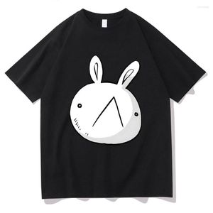 Erkekler Tişörtleri Mieruko Chan Lambda Tavşan T-Shirts Kadın Pamuk Yaz Tee-Shirt Japon Manga Grafik Baskı Tshirts Komik Gündelik Tees