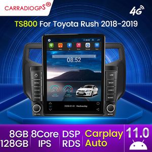 Toyota Rush 2018-2019 için 2din Android 11 Araba DVD Radyo