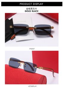 designer sunglasses men mens sunglasses for women glasses Frameless original wooden leg sunglass polarized Goggle fashion Outdoor Beach sun glass