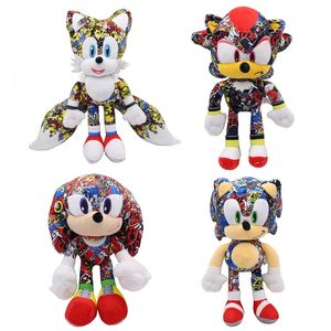 Üreticiler Toptan 4 Stil 30 cm Hedgehog Sonic Peluş Toys Çizgi Film ve Televizyon Oyunları Çocuk Hediyeleri için Çevresel Bebekler