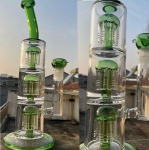 Yerçekimi Cam Bong Bongs Cam Su Bongs Duman Boru Heady Dab Teçhizatlar Petrol Teçhizatı 14mm kase