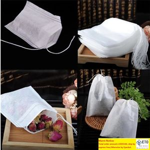 Coffee Tea Tools Empty Teabags Tea Bags String Heal Seal Filter Paper Teabagfor Herb Loose