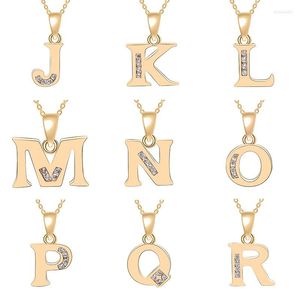 Collane con ciondolo Tiny Swirl Collana con lettera dell'alfabeto iniziale 26 Inglese All A-Z Corsive Luxury Name Letters Word Chain