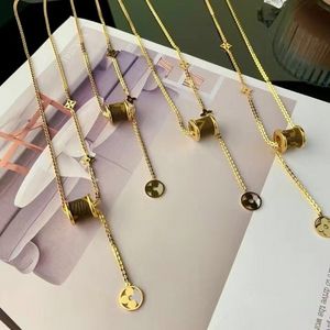 Moda Nowy prezent złoto Plane Naszyjniki moda 2023 projektanta biżuterii Design dla kobiet